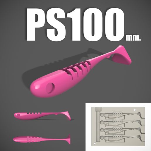 MOLD PS 100 MM. STL, STEP FILE FOR CNC AND 3D PRINT 3D model