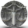 Libra.png 3D Model STL File for CNC Router Laser & 3D Printer 12 Zodiac Signs