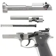 92fsinox_additional001.jpg Beretta M9 + M9A1 custom kit with a suppressor (Prop gun)