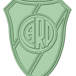 River_plate-60_e.png Archivo STL Escudo CARP 60mm cupcake cutter・Design para impresora 3D para descargar