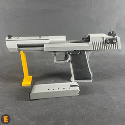 STL file WE ARMORER WORKS CYBERGUN DESERT EAGLE 50 AE DEADPOOL AIRSOFT GUN  DISPLAY STAND 🏜️・Model to download and 3D print・Cults