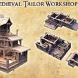 Medieval-Tailor-Workshop-1-p.jpg Medieval Tailor Workshop 28 mm Tabletop Terrain