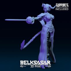 01.jpg Duelista luchador Tiefling Modelo de impresión 3D