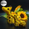 b.jpg GIRAFFA PICCOLISSIMA E CARINA IN LAMIERA FLESSIBILE