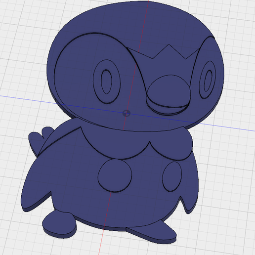 🎲 Piplup・Free STL File for ・Cults