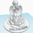 angel-lotus-4.png Angel with dove on lotus flower - Angel of my garden text, love gift, angel statue, sculpture, home decor, angel dove gift