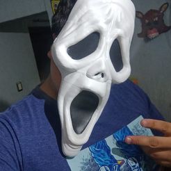 Máscara de terror parodia inspirada en la película de 2000 perfecta para cosplay