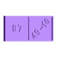 30.stl MATHEMATIC DOMINO GAME: Addition and Subtraction