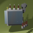 T3.png HO scale Industrial transformer 1:87, 1:72, 1:76, 1:64,