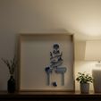 sittingMan2.jpeg Lost in a Book - Serene Reader 3D Relief Wall Art STL