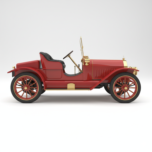 Buick Model 10 wagon STL, car interior STL, split parts car STL, limousine STL, German sports car STL, race car STL, stance car STL, lowered car STL, classic car STL, steampunk car STL, sports car STL, tuner car STL, touring car STL, 1960s muscle car STL,