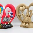 HEART-GNOME-08.jpg Archivo STL VALENTIN, el gnomo peludo con un gran corazón impreso sin soportes・Objeto para impresora 3D para descargar