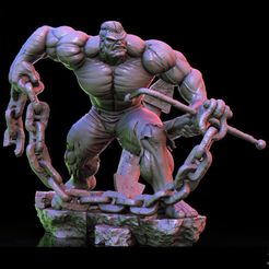 Hulk-3D-model-STL-for-3D-Pinting-CNC-Router-Carving-1.jpg Free STL file Hulk 3D model STL for 3D Pinting CNC Router Carving 3D print model・Template to download and 3D print, LisaJoHennigar
