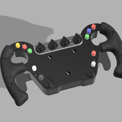 Front.png Бесплатный STL файл Сделай сам Рулевое колесо Red Bull Holden・Идея 3D-печати для скачивания