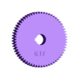 Harrison_63T_Gear.stl Harrison L5A Lathe Change Gear Collection