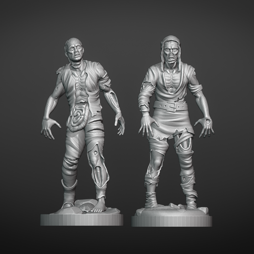 Zombie_sculpt.png DnD Zombie miniature