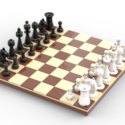 chess.png STL file Chess made with Bricks (MOC)・3D printer model to download