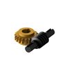 CD45İ10WSGK1.jpg Worm Gear - Center D. 45 mm - Ratio  5 & 10 - Worm with Shaft