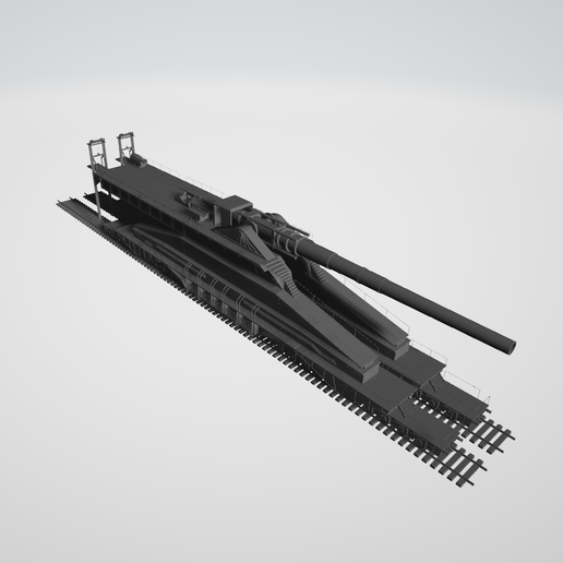 WW2 Schwerer Gustav (Heavy Gustaf) Kit de construction de canon K5E | 3846 Bouwstenen