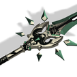 Primordial-Jade-Winged-Spear-v6-1.png PRIMORDIAL Jade Winged Spear STL FILES [Genshin Impact]