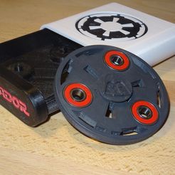 DSC01708.JPG STL file DARK V. Hand Spinner - In the Box・Template to download and 3D print