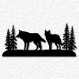 project_20230627_1715535-01.png two wolves wall decor wolf wall art 2d animal