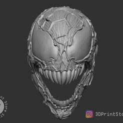 1.png 3D file Carnage Mask From Marvel comics - Fan Art 3D print model・3D printing template to download, 3DPrintStoreSTL