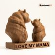 3.jpg Fichier 3D Statue de la fête des mères (ours)・Design pour imprimante 3D à télécharger
