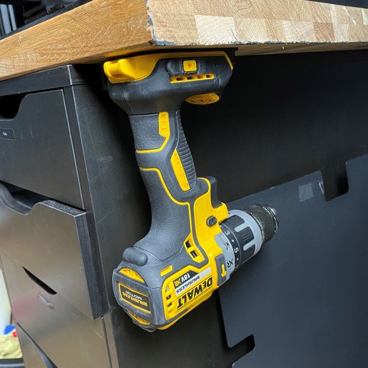 Download free STL file Dewalt Holder Dewalt machine holder • Object