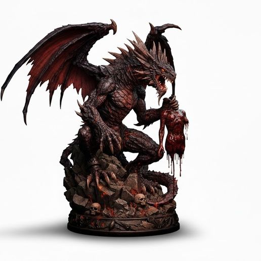 Kael Rhazgor Ignivar  The End of Kingdoms Dark Dragon STL