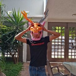 Mask_3.jpeg Free STL file Wendigo Mask (Not so werable)・3D printer model to download