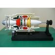 P0-Engine-Assy01.JPG Turbofan Engine, for Business Aircraft, Cutaway