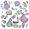 part1.png YOSHI POPCORN BUCKET - Cut in parts - SUPER MARIO GALAXY