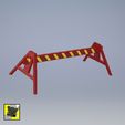 0102_Traffic_Control_0102_5.jpg Free STL file 1/64 Scale Diorama's Traffic Control SIgn・3D printable model to download