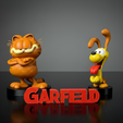 x8u2vh.png Garfield & Odie + Garfield Logo – 3D Model Fan Art Set