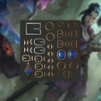Design-sem-nome.png Caitlyn Arcane accessories cosplay