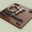 californium.jpg Periodic Table of Elements  f-block  chemistry   -  stl file