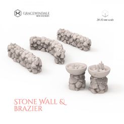 1000X1000-Gracewindale-stone-wall.jpg STL file Stone Wall・3D printing model to download