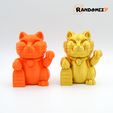 2.png Download file Maneki Tora - Lucky Tiger • 3D printer template, RandomizY