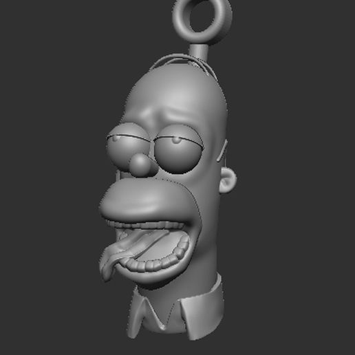 homer simpson keychain keychain 3D model