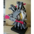 Assy-02.jpg STL file Radial Engine, 7-Cylinders, Cutaway・Template to download and 3D print