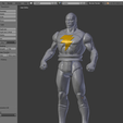 BlackAdamFullBody.png STL file Black Adam Action figure・Model to download and 3D print