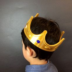 IMG_4370.jpg Archivo STL Corona para niños・Modelo para descargar y imprimir en 3D