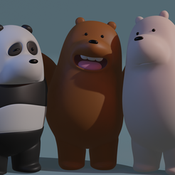 Wearebarebears-1.png 3D file We are Bare Bears・3D print object to download