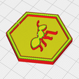 ant-preview.png Ant Meeple Hexagon - Ficha de juego imprimible en 3D