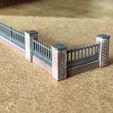 Brick-Wall-Metal-Fence-Print-3.jpg Model Railway Brick Wall with Metal Railings