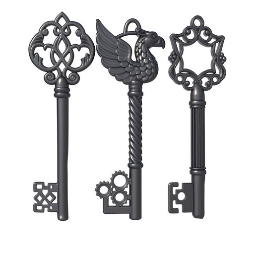 💜 Heart Key /key printer / key stl / golden key / vintage key / Key ...