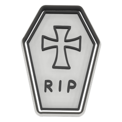 rumba-2-v1.png STL file COOKIE OR FONDANT CUTTER HALLOWEEN TOMB, COFFIN, CASKET・3D printable model to download