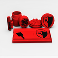 Render-4.png WEED TRAY AND ACCESSORIES - ARGENTINE FOOTBALL - Club Atlético Newell's Old Boys