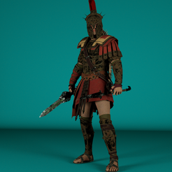ThePrint3DBoy_Spartan_Warrior.png Archivo 3D gratis Spartan Warrior・Plan para descargar y imprimir en 3D